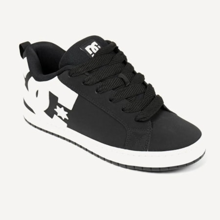 Tênis Dc Shoes Court Graffik SD Black White