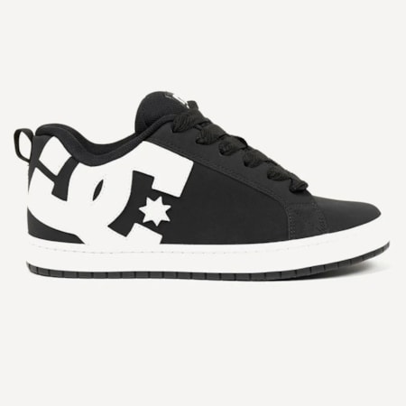 Tênis Dc Shoes Court Graffik SD Black White