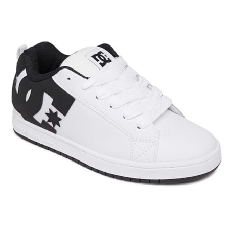 Tênis Dc Shoes Court Graffik SD White Black