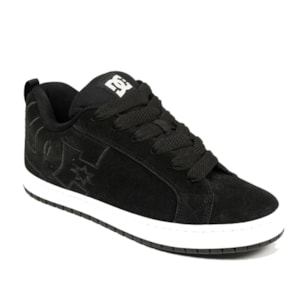 Tênis Dc Shoes Court Graffik SE Black White Tênis Dc Shoes Court Graffik SE Black White
