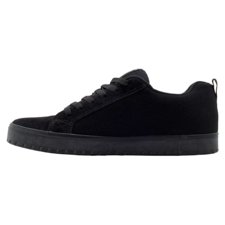 Tênis Dc Shoes Court Graffik Tx Black Grey Black