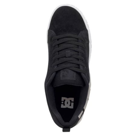 Tênis Dc Shoes Court Graffik Tx Black Grey White