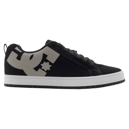 Tênis Dc Shoes Court Graffik Tx Black Grey White