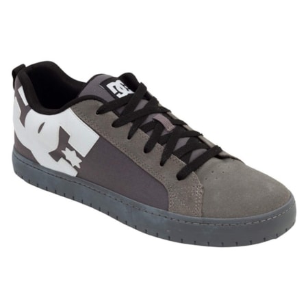 Tênis Dc Shoes Court Graffik Tx Grey Grey Black 