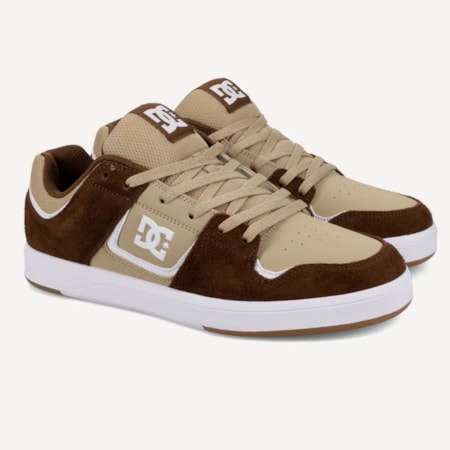 Tênis Dc Shoes Cure Imp Brown White