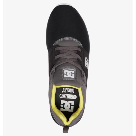 Tênis Dc Shoes Heathrow Black Battleship Lime Adys700071