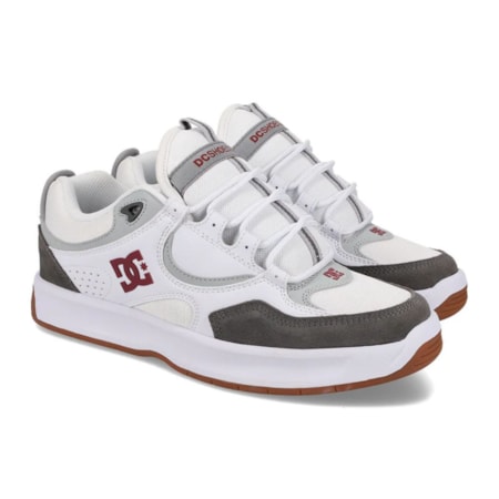 Tênis Dc Shoes Kalynx Zero Imp White Grey Red ADYS100819WYR