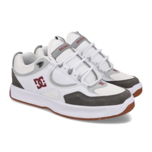 Tênis Dc Shoes Kalynx Zero Imp White Grey Red ADYS100819WYR Tênis Dc Shoes Kalynx Zero Imp White Grey Red ADYS100819WYR
