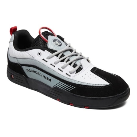 Tenis Dc Shoes Legacy 98 Slim Blk Wt Red 