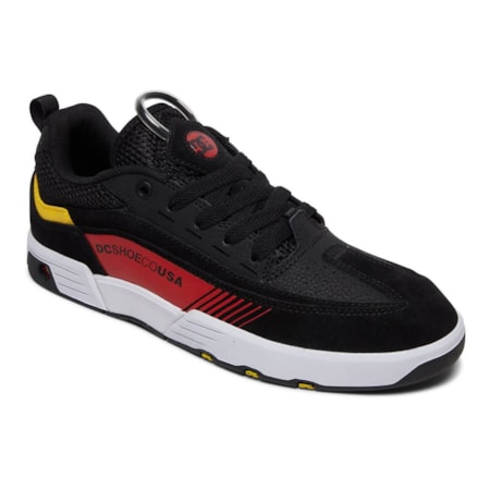 Tênis Dc Shoes Legacy 98 Slim Imp Black Athletic Red White Adys100445kaw