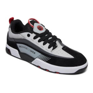 Tênis Dc Shoes Legacy 98 Slim Imp Black Grey Red Adys100445xksr