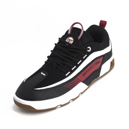 Tenis Dc Shoes Legacy 98 Slim Imp Black Red White