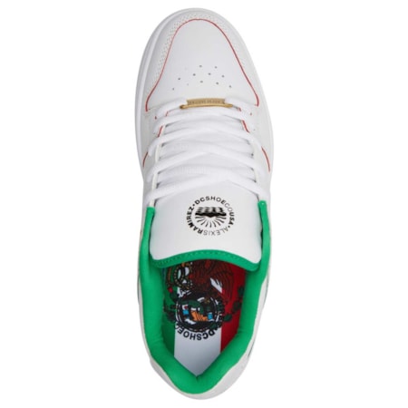 Tênis Dc Shoes Manteca Alexis White Red ADYS100686WRD