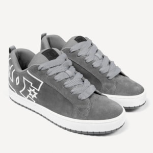 Tênis Dc Shoes New Court Graffik Se Grey White