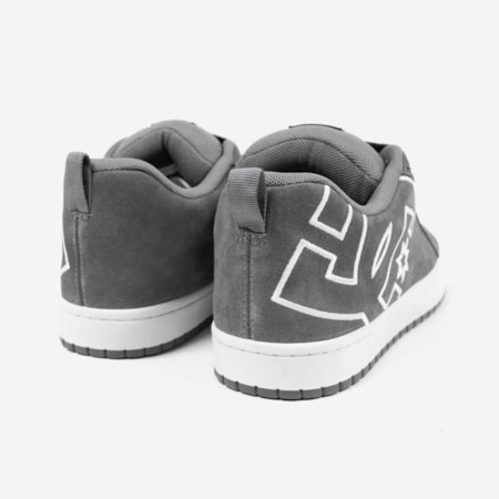 Tênis Dc Shoes New Court Graffik Se Grey White