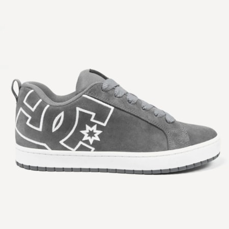 Tênis Dc Shoes New Court Graffik Se Grey White