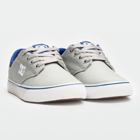 Tênis Dc Shoes Plaza Lite 2 Light Grey White