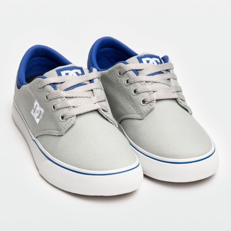 Tênis Dc Shoes Plaza Lite 2 Light Grey White