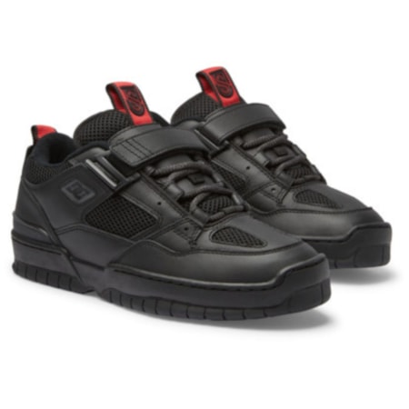 Tênis Dc Shoes Shanahan Js 1 Black Red ADYS100796BLR