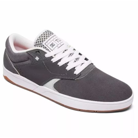 Tenis Dc Shoes Tiago S Imp Grey White