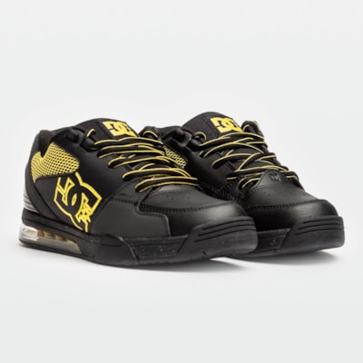 Tênis Dc Shoes Versatile Le Imp Black Yellow ADYS200076BY043