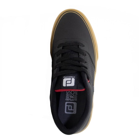 Tênis Freeday Flip Eco Couro Preto Natural
