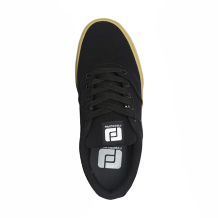 Tenis Freeday Flip Vulc Preto Preto Natural