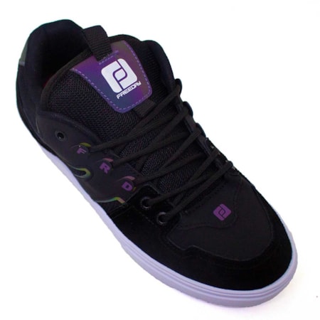 Tênis Freeday Nostal Preto Branco Refletivo Furta Cor 
