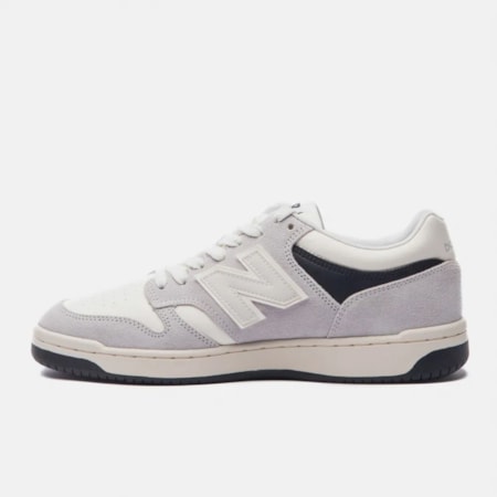 Tênis New Balance 480 Cinza Bege Claro BB480HEI