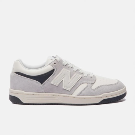 Tênis New Balance 480 Cinza Bege Claro BB480HEI