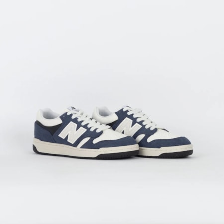 Tênis New Balance 480 Marinho Bege Claro BB480HEH