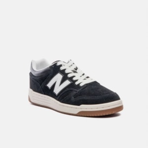 Tênis New Balance 480 Preto Bege Claro BB480HEB Tênis New Balance 480 Preto Bege Claro BB480HEB