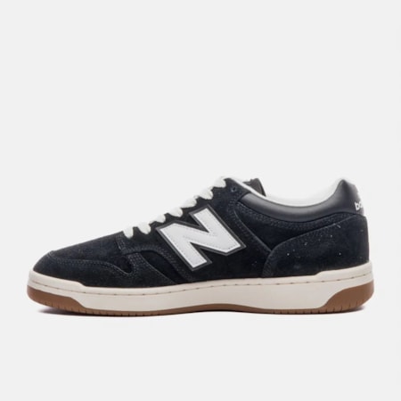 Tênis New Balance 480 Preto Bege Claro BB480HEB