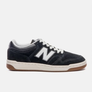 Tênis New Balance 480 Preto Bege Claro BB480HEB
