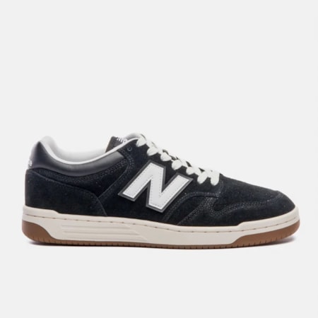 Tênis New Balance 480 Preto Bege Claro BB480HEB