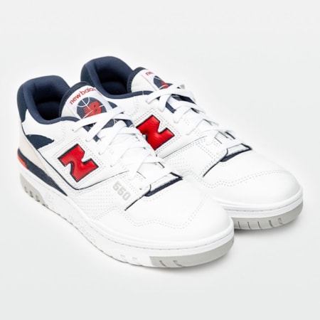 Tênis New Balance 550 Branco Vermelho BB550ESD