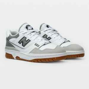 Tênis New Balance 550 Masculino Branco Cinza