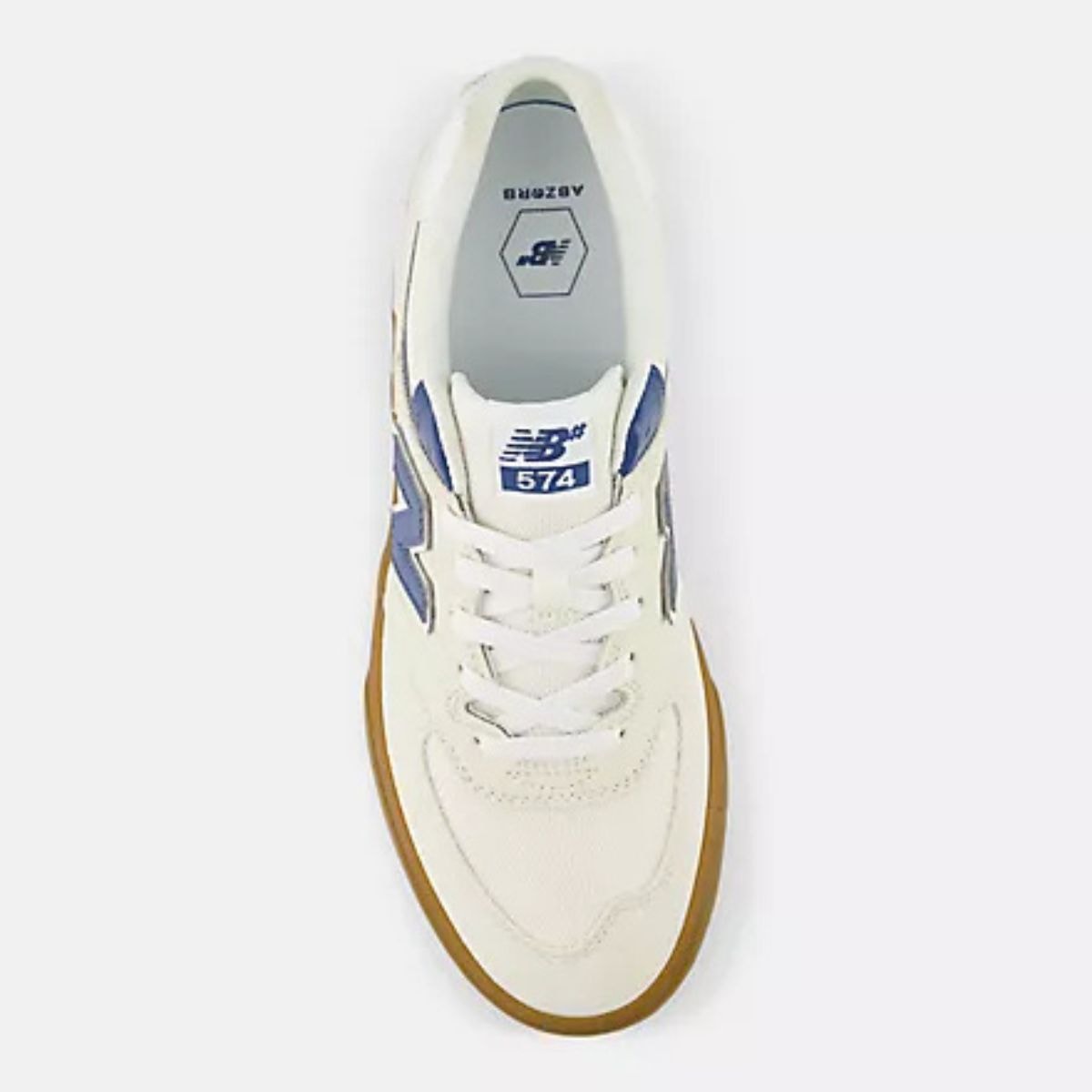 Tênis New Balance Numeric 574 Bege Azul NM574VEC - Prince Of Streets