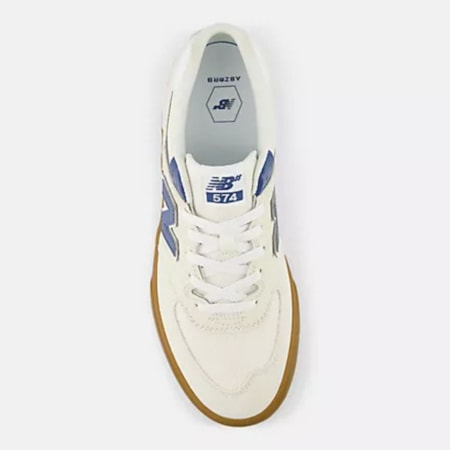  Tênis New Balance Numeric 574 Bege Azul NM574VEC