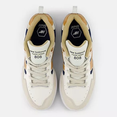 Tênis New Balance Numeric 808 Branco Marrom NM808LBU