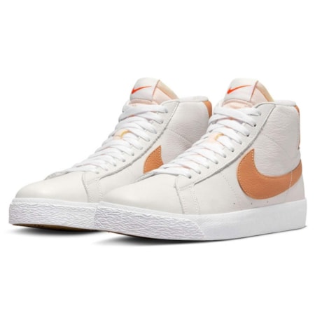 Tênis Nike Sb Blazer Mid Iso Orange Label White Cognac DM0587100