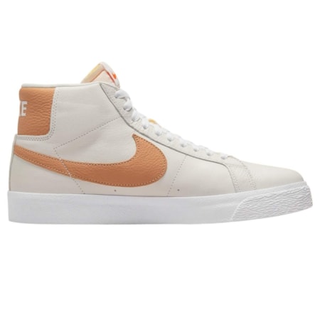 Tênis Nike Sb Blazer Mid Iso Orange Label White Cognac DM0587100