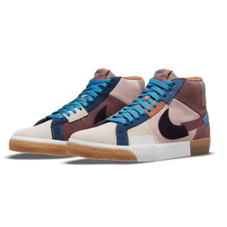 Tênis Nike Sb Blazer Mid Prm Mosaic Blends Earthy