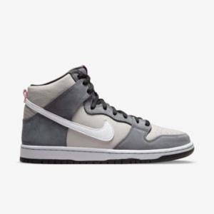 Tênis Nike Sb Dunk High Pro Premium Medium Grey Pink DJ9800001