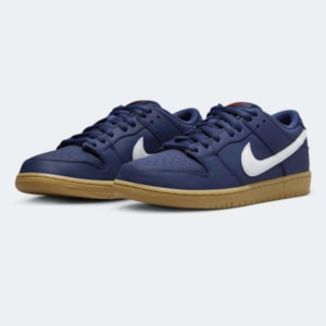 Tênis Nike Sb Dunk Low Iso Pro Navy White Gum FJ1674400