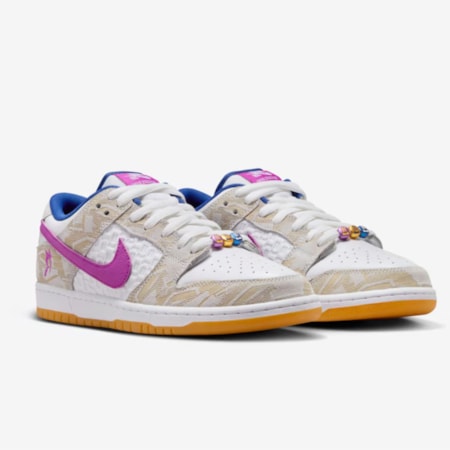 Tênis Nike Sb Dunk Low Pro Premium X Rayssa Leal Pure Platinun Royal Blue FZ5251001