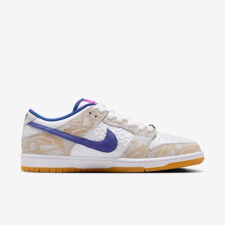 Tênis Nike Sb Dunk Low Pro Premium X Rayssa Leal Pure Platinun Royal Blue FZ5251001