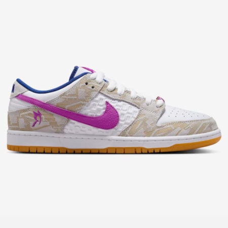 Tênis Nike Sb Dunk Low Pro Premium X Rayssa Leal Pure Platinun Royal Blue FZ5251001