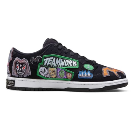 Tênis Nike Sb Dunk Low Pro Qs Neckface Black DQ448-001