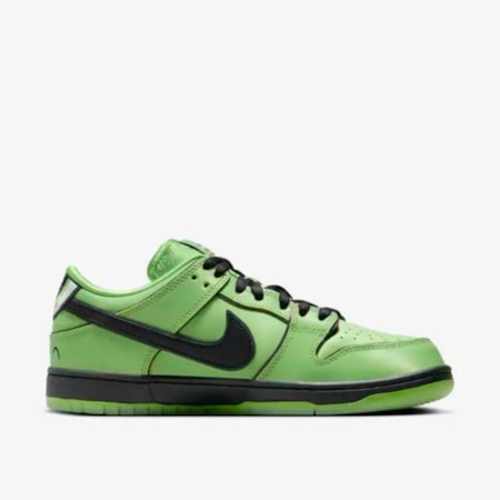 Tênis Nike Sb Dunk Low Pro Qs x Power Puff Girls Buttercup FZ8319300